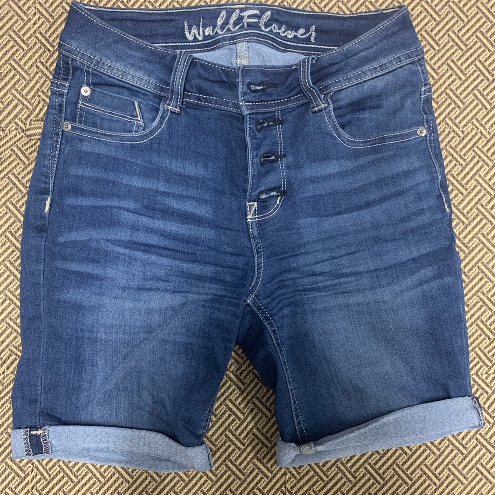 Wallflower denim shorts